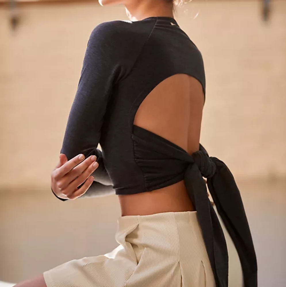 NWT The Upside Honey Open Back Top